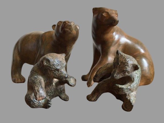 Pierre Chenet - chenet - Escultura (4) - Bronze patinado