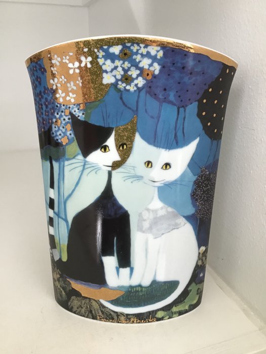 Rosina Wachtmeister Goebel - High Vase "Micia and Micio" - Porselen