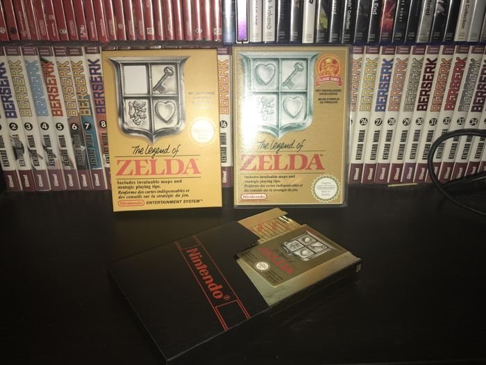 Nintendo Nes - The Legend of Zelda NES PAL-B-FR with Repro Box - 電子遊戲 (1)