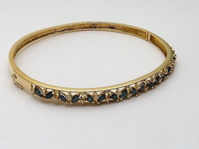 Galeria del coleccionista. - 18 kt. Gold - Bracelet - Diamonds, Sapphires -  Catawiki