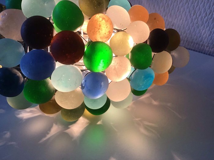 Venetiaanse Druiventros Lamp – Glas, Koper, Messing