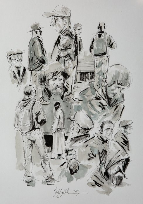 Federico Bertolucci - Illustrazione Originale - tecnica mista - A3 - Loose page - Other (2019)