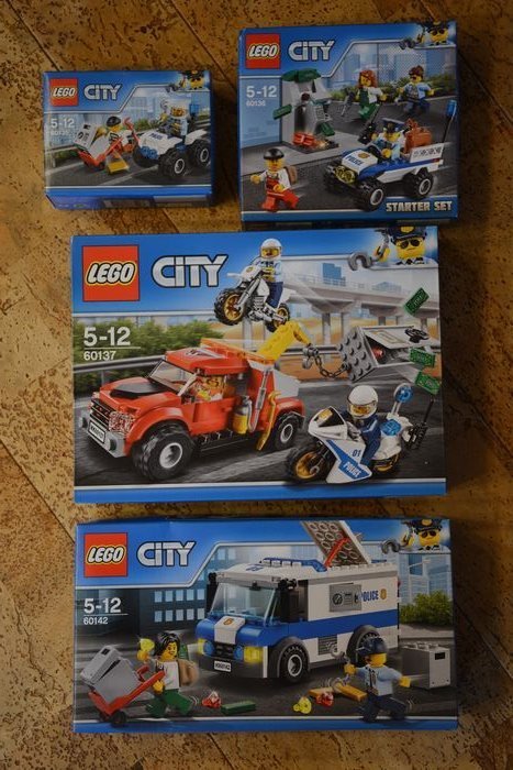 Çeşitli ürünler Su iç yabancılaştırmak  LEGO - City - 60135+60136+60137+60142 - Buildings & - Catawiki
