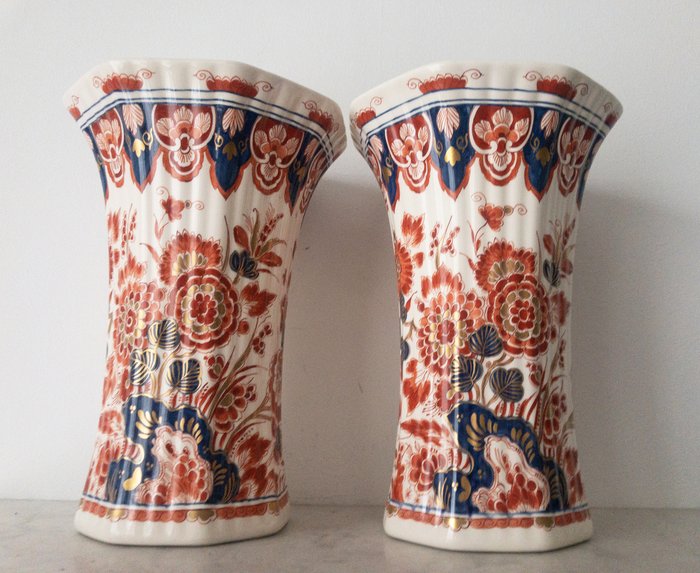 De Porceleyne Fles – Royal Delft – vazen – decor Pijnacker (2) – Aardewerk