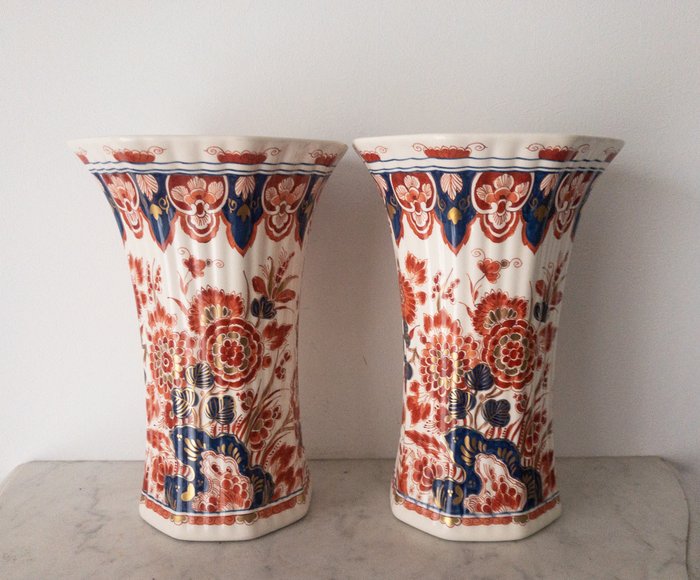 De Porceleyne Fles - Royal Delft - vaze - decor Pijnacker (2) - Ceramică