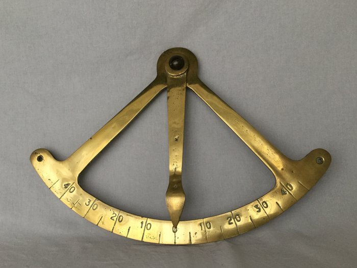 Nautisk klinometer - Messing - 19. århundrede