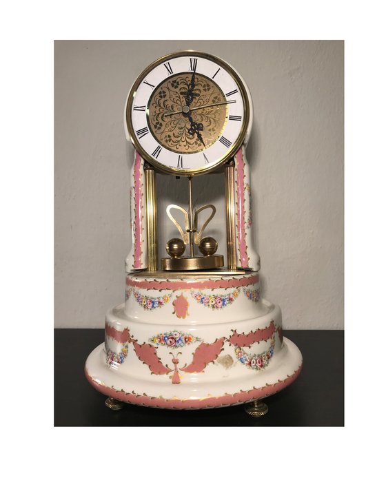 Orologio da tavolo - Limoges - Ceramica - metà del XX secolo