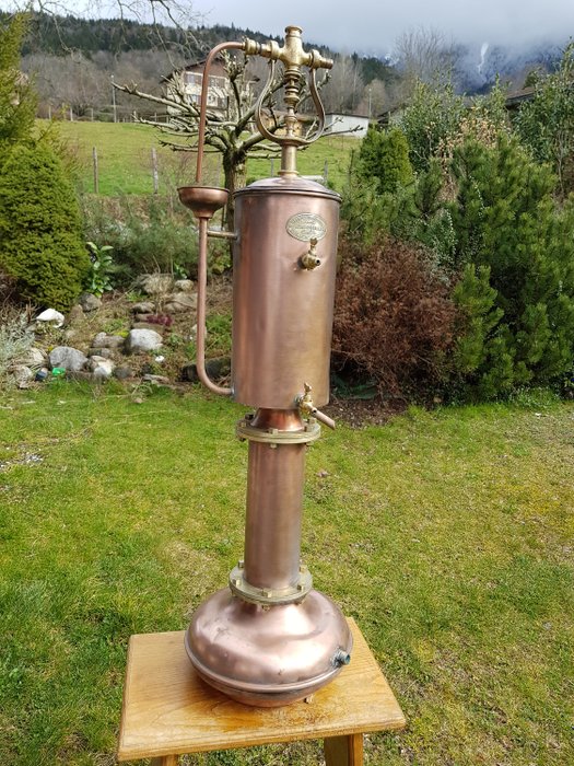Distillation apparatus, F. Bernard, Paris - Brass, Copper - Early 20th century