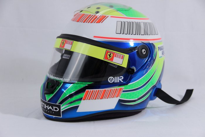 Decals casque helmet Massa 2009 1.18 Ferrari 