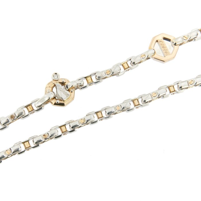 BARAKA' - Made in Italy - 18 kt Roségold, Weißgold - Halskette - 0.02 ct Diamant