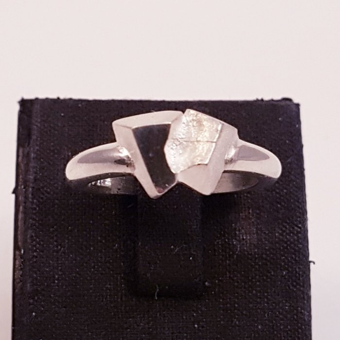 Riitta Hakala voor AKT (Alpo Tammi, Koru Finland) - 925 Silber - Vintage modernistischen Ring