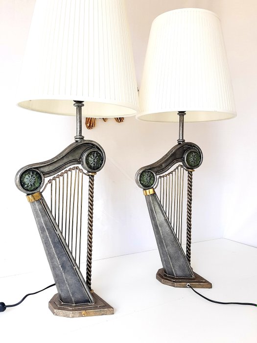 Janice Minor Table Lamp Harp Shaped, Table Lamp Harp