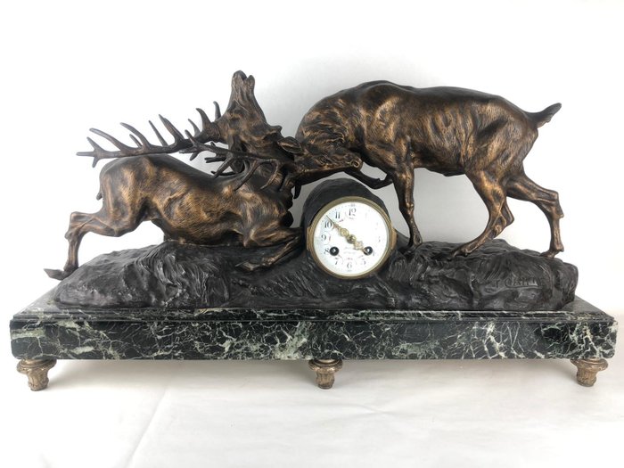 Tabletop clock - T. Cartier - Bronze 