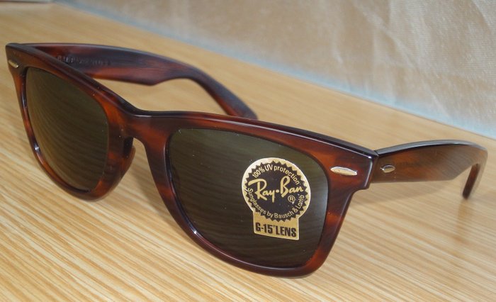 Ray-Ban - B&L USA Wayfarer L2052 Tortoise (50-22, G-15) Sunglasses