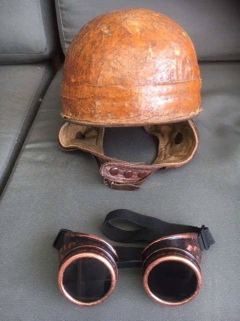 Original Levior race helmet with glasses – racer motor of scooter – Levior
