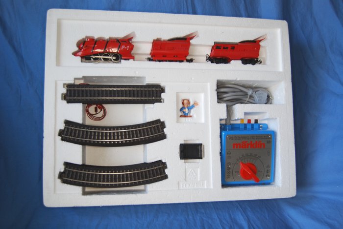 Märklin H0 - 2501 - Set - Alpha Set F 1, mit Zug, trafo und Gleisen