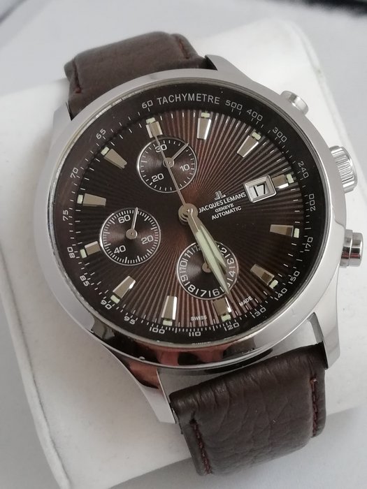 Jacques Lemans - Automatic Chronograph Swiss  Valjoux 7750 Men's Watch - G148 - Bărbați - 2011-prezent