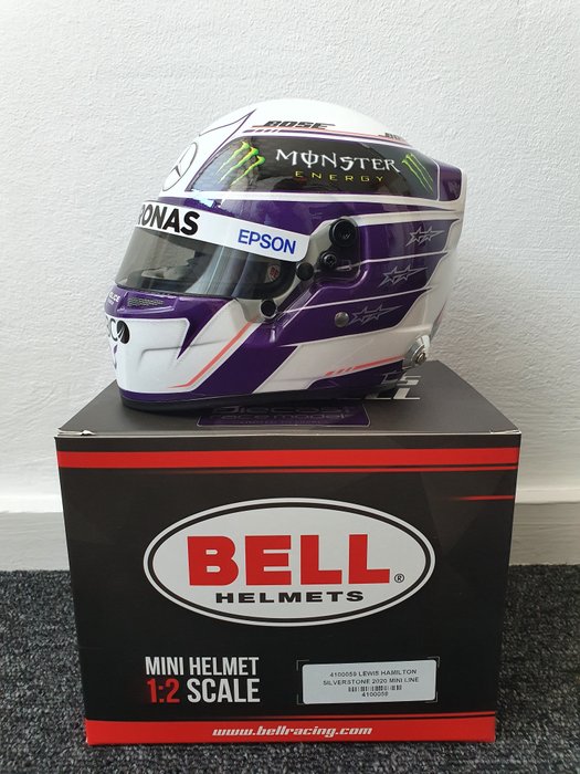 Bell Helmets - 1:2 - Lewis Hamilton 2020 Mercedes Silverstone “Shakedown” Bell 1:2 Helmet Ltd 500pcs