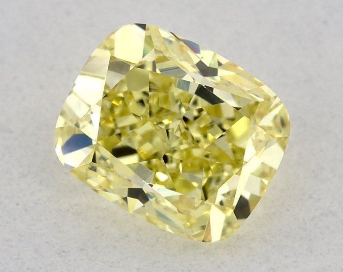 Diamante - 0.61 ct - Cuscino - giallo intenso fantasia - VVS1