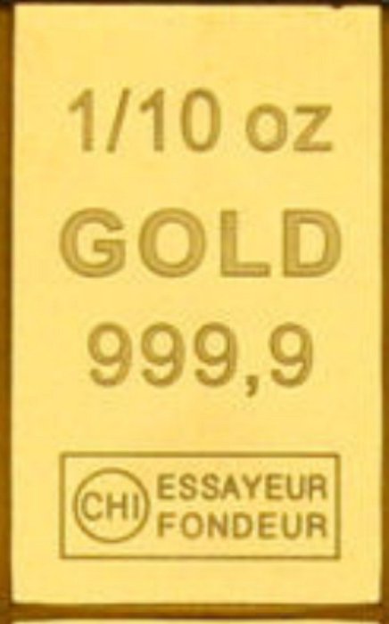1/10 oz - Guld 999 - Valcambi - Løs