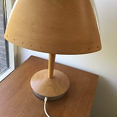 1 von 3 Lampe Buche  Tischlampe Culot von Soren Eriksen für LUCID 80s Jahre 
