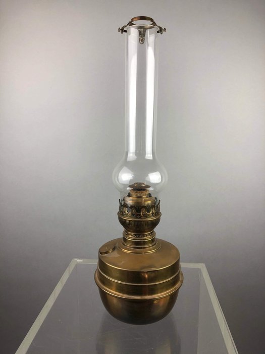Matador Brenner - lampa naftowa - Mosiądz, Szkło