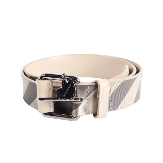 burberry grainy leather house check belt