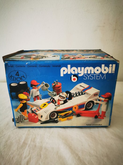 Playmobil system - 3520 - Tävlingsbil garage - 1980-1989 - Tyskland -  Catawiki