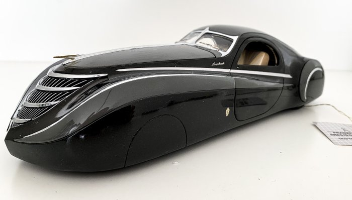 Franklin Mint - Duesenberg Coupé Simone Signed Signature Edition - "Midnight Ghost" Nummer 1407/1500 Ever Made, ABSOLUTE MINT