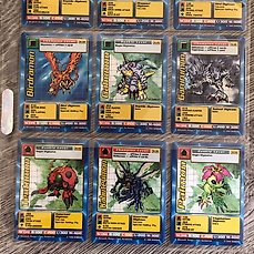 500 Stk Digimon Karten 1st Edition 50 verschiedene aus einem Geschäfts Nachlass 