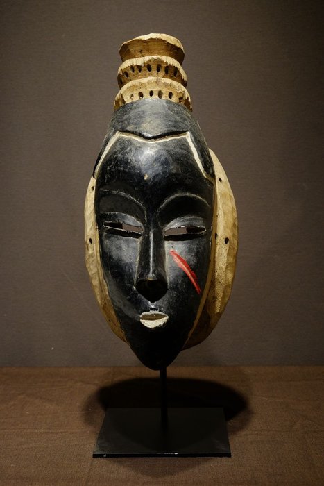 Mask - Wood - Kpwan Goli - PROVENANCE Jan Kusters  - Baule  - West Africa 