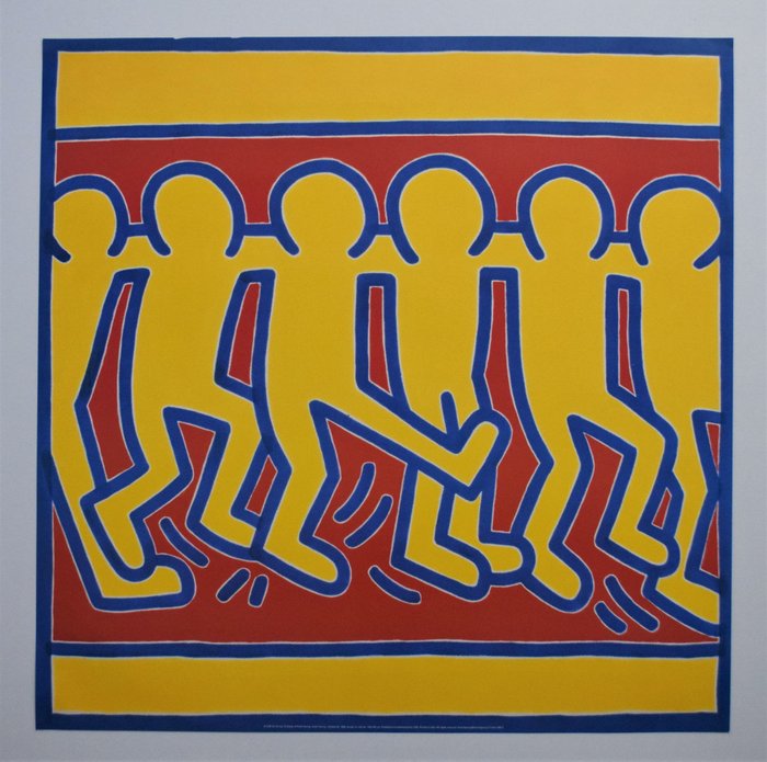 Keith Haring (after) - Untitled #3 - Original Vintage Poster - Anni ‘90