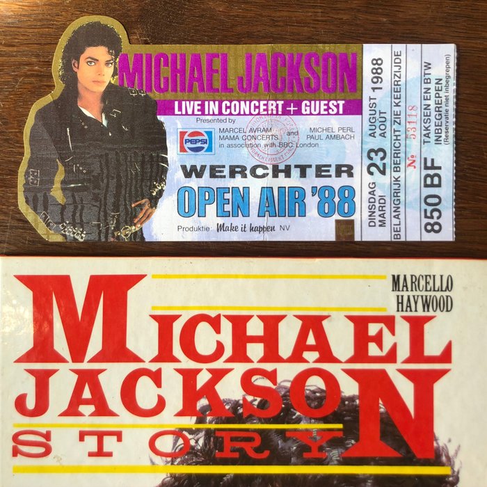 Michael Jackson - Official (concert) ticket, 书籍 - 1988/1988
