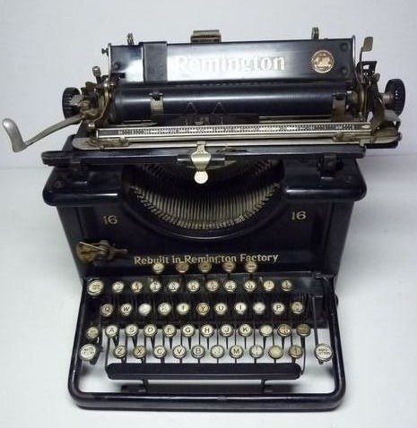 Remington 16 - Schreibmaschine, 1930er Jahre - Eisen (Gusseisen/ Schmiedeeisen)