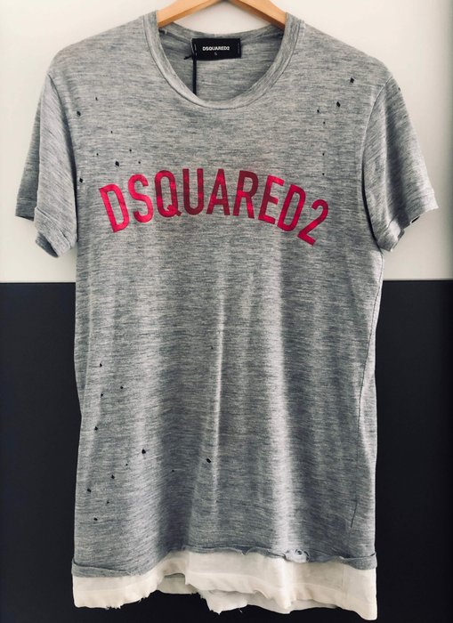 t shirt dsquared gris