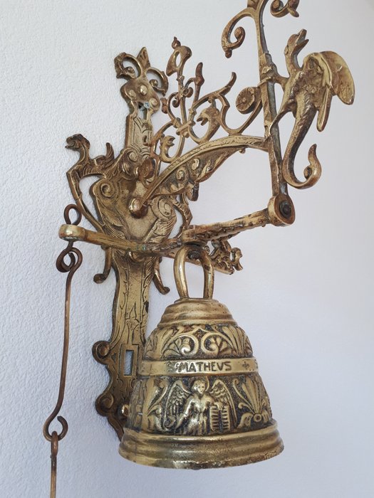 S Lucas S Marcus S Matheus S Johannes - Antique bell (1) - Byzantijns - Koper