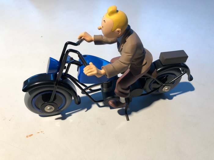 Tintin - Statuette Aroutcheff - Tintin moto - Le sceptre d´Ottokar - (1998)