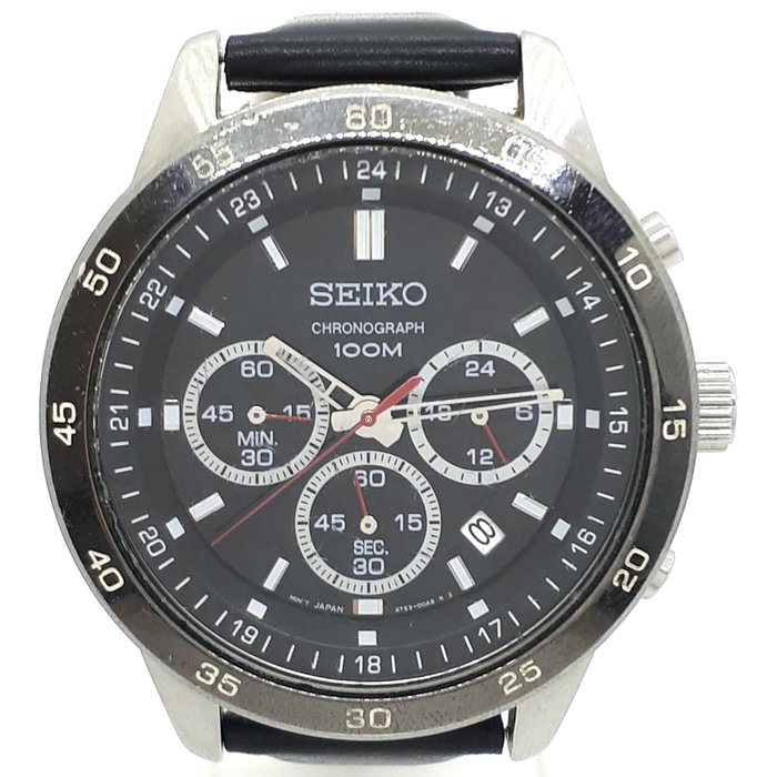 Seiko - Chronograph 100m wrist watch - 4T53-00A0 - Bărbați - 2011-prezent