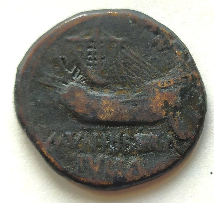 Römische Republik - Hispania, Dertosa Ilercavonia, Tortosa (Tarragona). As, Augusto (27 a.C.-14 d.C.) - Bronze