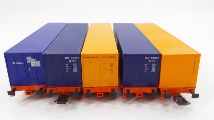 Modélisme Ferroviaire H0 Wagon Porte Container 40 DB Cargo V Piko 57700 