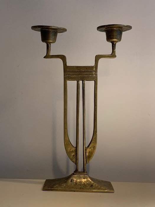Lysestage - Art Deco - Bronze
