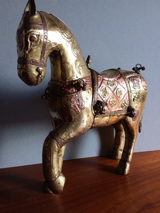 Mongolian Horse - Brass, Copper, Wood