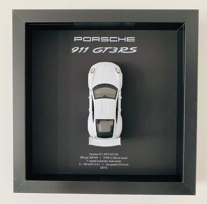 Decorative object - Framed 3D object Porsche 911 (991) GT3 - Catawiki