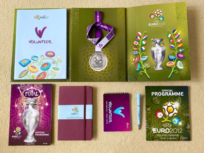 Complete set of all 6 Official programmes! EURO 2012 TOURNAMENT 