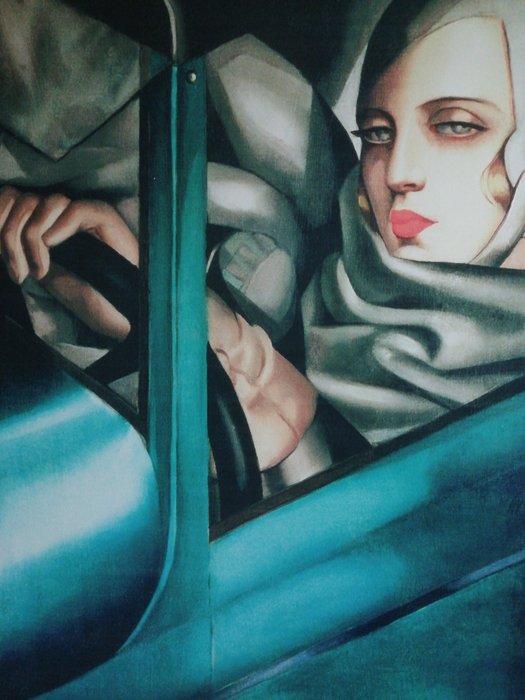 Tamara de Lempicka (after) - Bugatti Blue