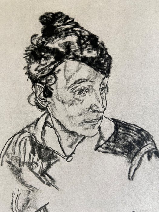 Egon Schiele (1890-1918), after - Bildnis der Mutter des Künstlers - 1918