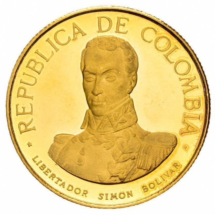 Colombia - 100 Pesos 1969 - 150 años de la Batalla de Boyaca - Guld