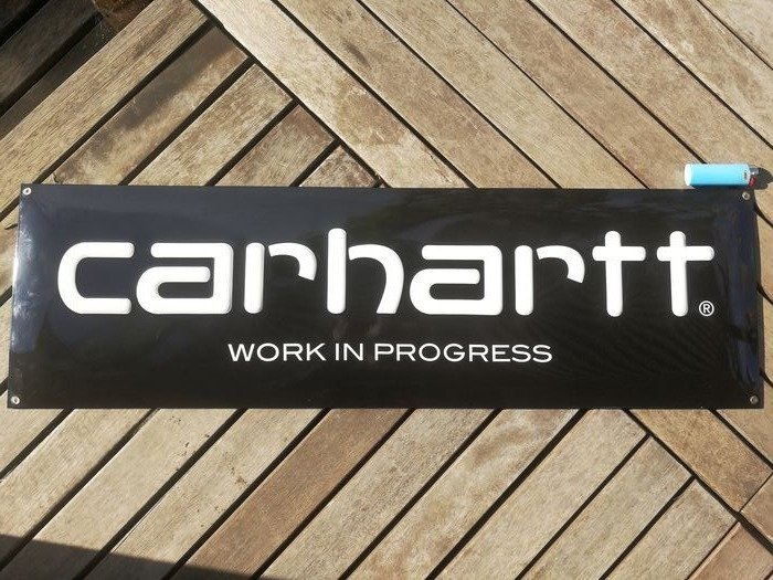 Carhartt搪瓷標誌84x25cm - 瑪瑙, 瓷器