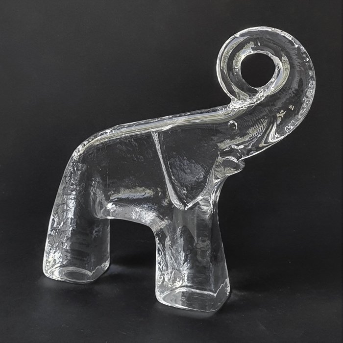 Bertil Vallien - Kosta Boda - Elephant from the Zoo series - Largest size - Glas