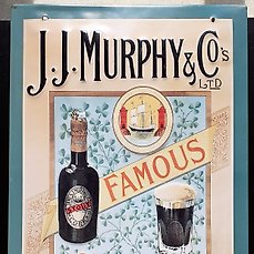 J.J Murphys Irish Pub Blechschild Schild gewölbt Metal Tin Sign 20 x 30 cm 